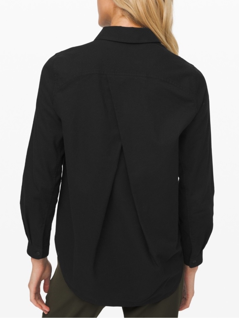 Lululemon Black Button-Up Shirt - Picture 3 of 7